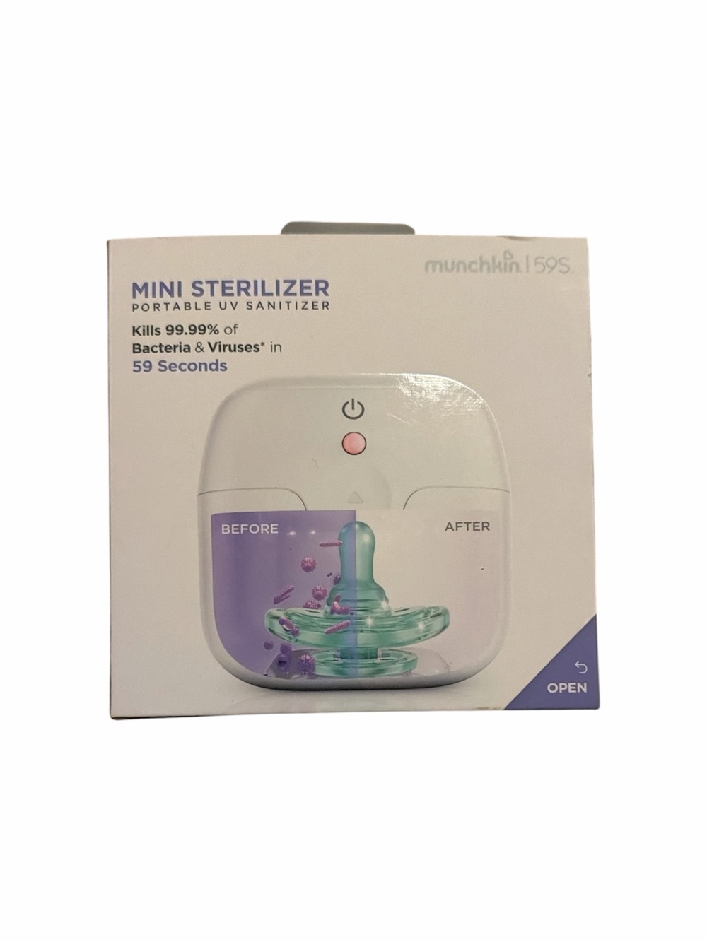 New Munchkin Mini Sterilizer Portable UV Sanitizer